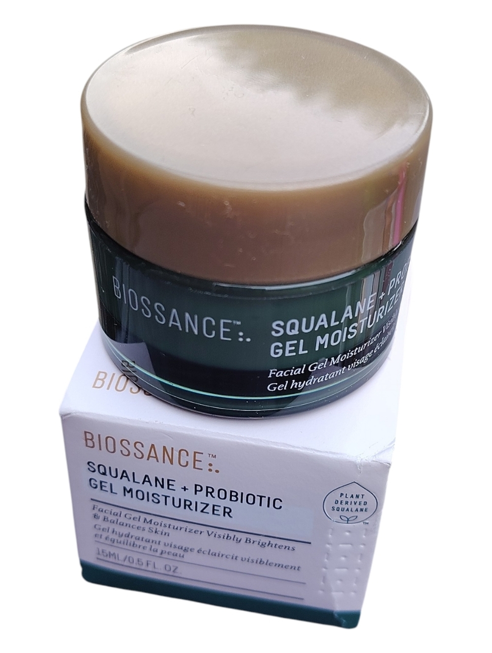 Biossance Squalane + Probiotic Gel Moisturizer - 0.5 fl oz NIB